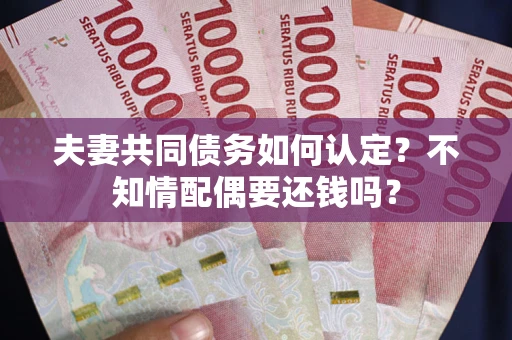 武汉夫妻共同债务如何认定？不知情配偶要还钱吗？