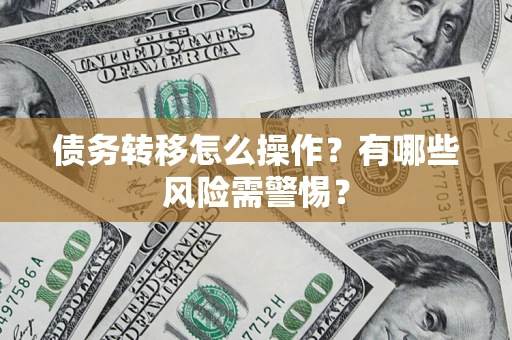 武汉债务转移怎么操作？有哪些风险需警惕？