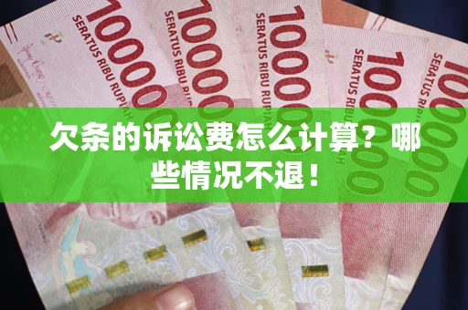 武汉欠条的诉讼费怎么计算?哪些情况不退! 武汉欠条的诉讼费怎么计算?哪些情况不退!