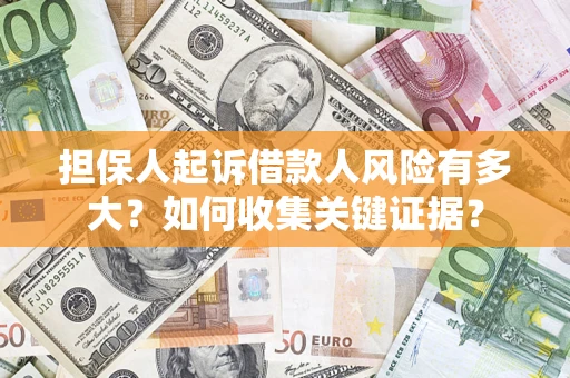 武汉担保人起诉借款人风险有多大？如何收集关键证据？