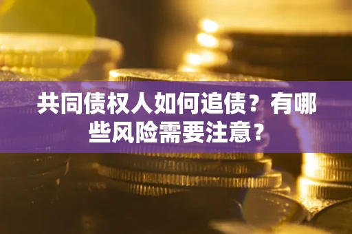 武汉共同债权人如何追债？有哪些风险需要注意？