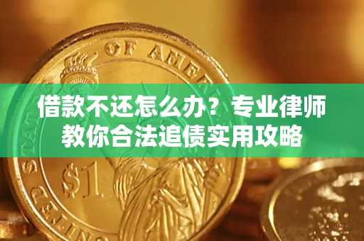 武汉借款不还怎么办？专业律师教你合法追债实用攻略