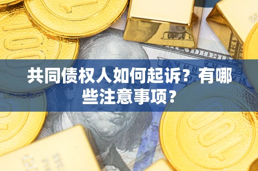 武汉共同债权人如何起诉？有哪些注意事项？