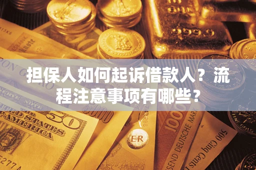 武汉担保人如何起诉借款人？流程注意事项有哪些？
